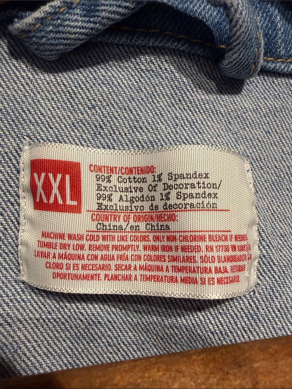 Target Pride Light Blue Denim Jacket - Stonewall Riots with Lip Patch - Picture 2 of 5